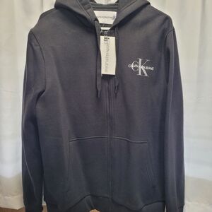 Calvin Klein Charcoal Zip-Up Hoodie